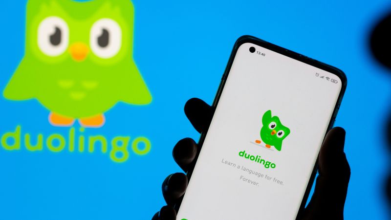Phần mềm học tiếng Anh Duolingo. (Ảnh: Sưu tầm Internet)