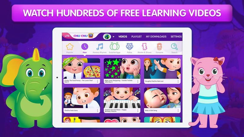 Ngoài phiên bản là kênh Youtube, ChuChu TV còn có phiên bản ứng dụng. (Ảnh: Sưu tầm Internet)