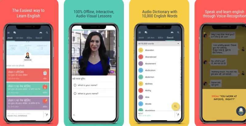 Ứng dụng Hello English. (Ảnh: Chụp màn hình)