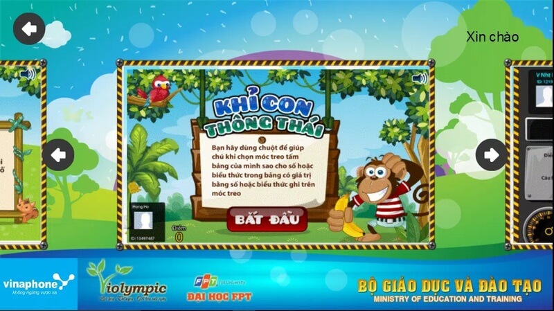 Luyện tập các đề thi toán cùng Violympic app. (Ảnh: Violympic Edu)