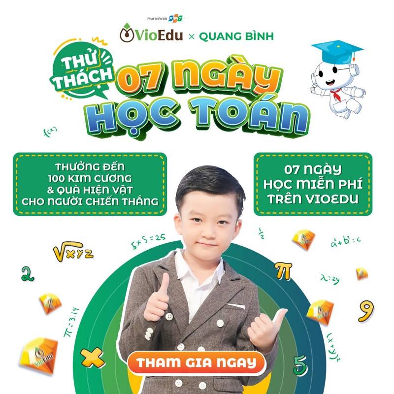 Cung cấp nhiều tính năng học toán trên VioEdu. (Ảnh: Sưu tầm internet)