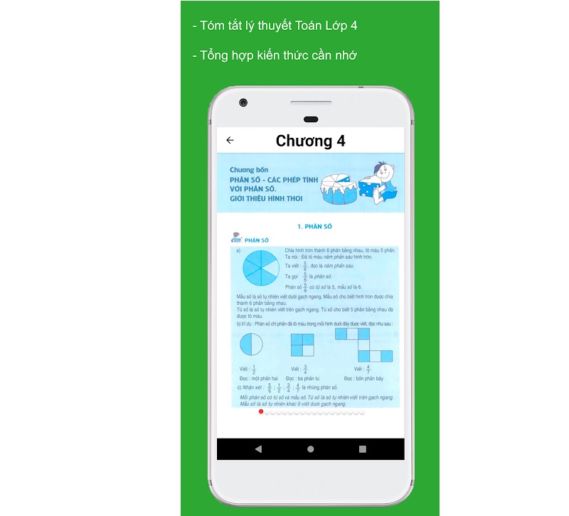 Toàn bộ SGK toán lớp 4 thu nhỏ trên phần mềm dễ hiểu. (Ảnh: sưu tầm internet)
