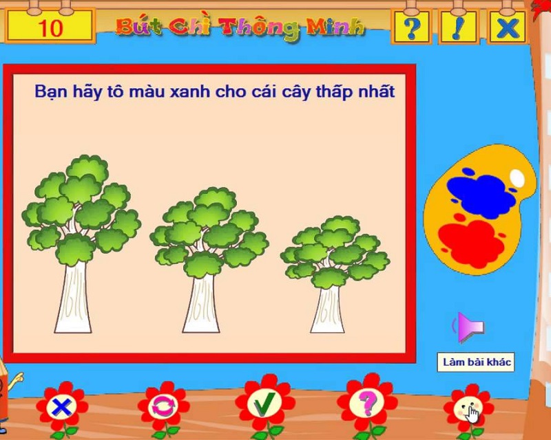 Giao diện của ứng dụng Bút Chì Thông Minh. (Ảnh: Sưu tầm Internet)