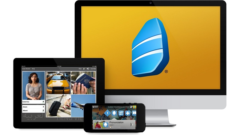 Phần mềm học tiếng Anh Rosetta Stone. (Ảnh: Sưu tầm internet)