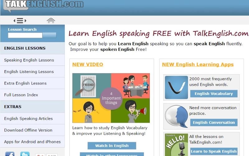Đa dạng chủ đề luyện nói tiếng Anh với Talk English. (Ảnh: Sưu tầm internet)