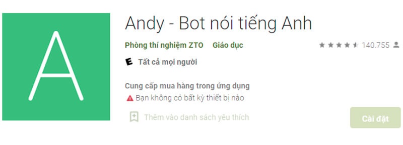 Giao tiếp, tương tác, luyện nói tiếng Anh mỗi ngày cùng Andy BOT. (Ảnh: Sưu tầm internet)