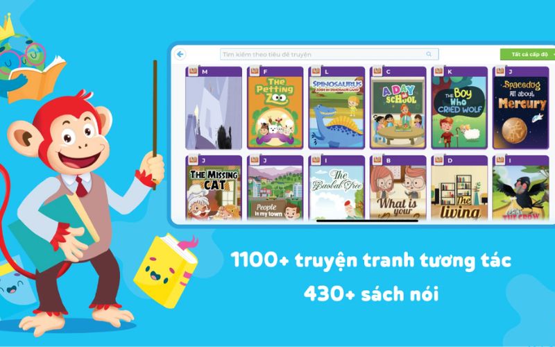 Monkey Stories - Luyện kỹ năng đọc hiểu có lộ trình rõ ràng (Nguồn: Monkey)