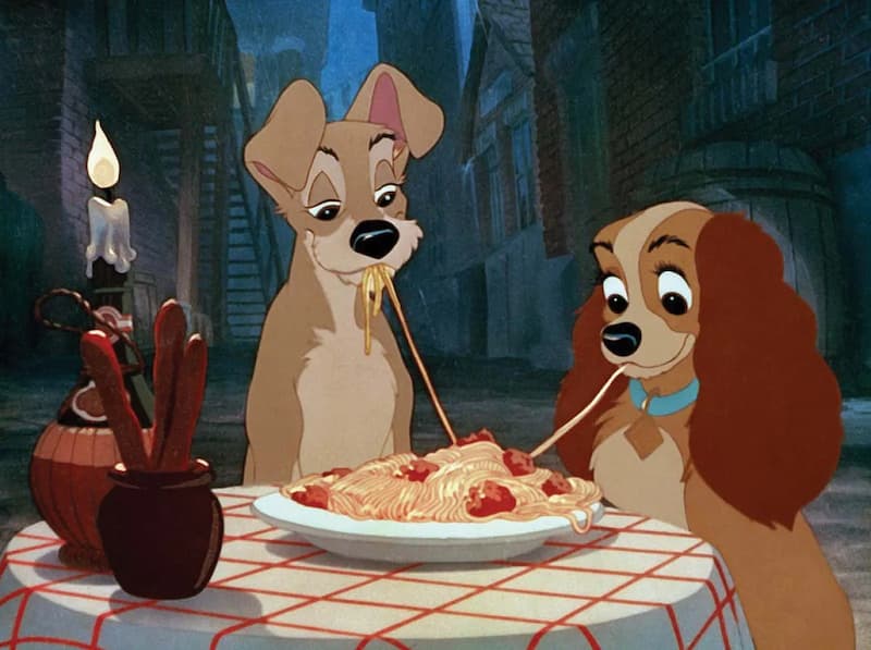 Phim hoạt hình Giáng Sinh - Lady and The Tramp. (Ảnh: sưu tầm internet)
