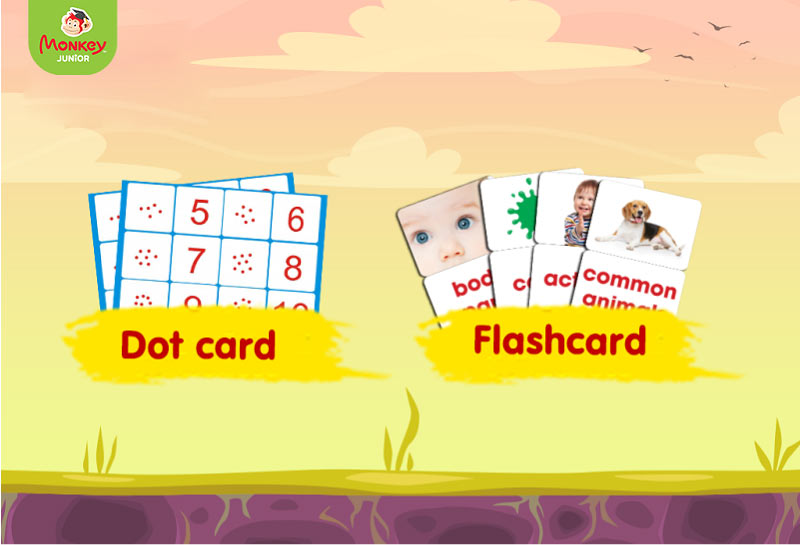 Monkey Junior dạy trẻ học từ vựng qua Flash card. (Ảnh: Monkey)