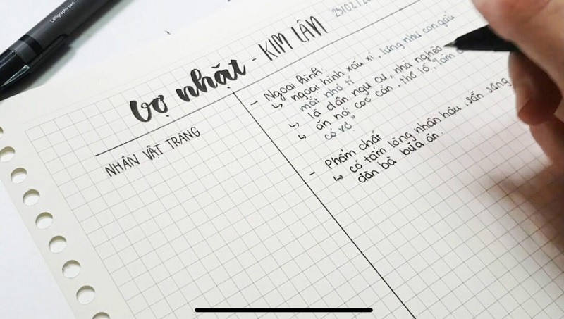 Ví dụ về phương pháp ghi chú Cornell. (Ảnh: Sưu tầm internet)