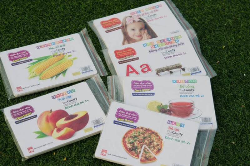 Thẻ  Flashcard trong giáo dục Glenn Doman. (Ảnh: Sưu tầm Internet)