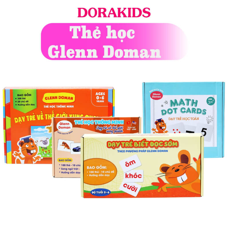 Bộ thẻ Glenn Doman dạy trẻ nhận biết mọi thứ về thế giới xung quanh. (Ảnh: Sưu tầm Internet)