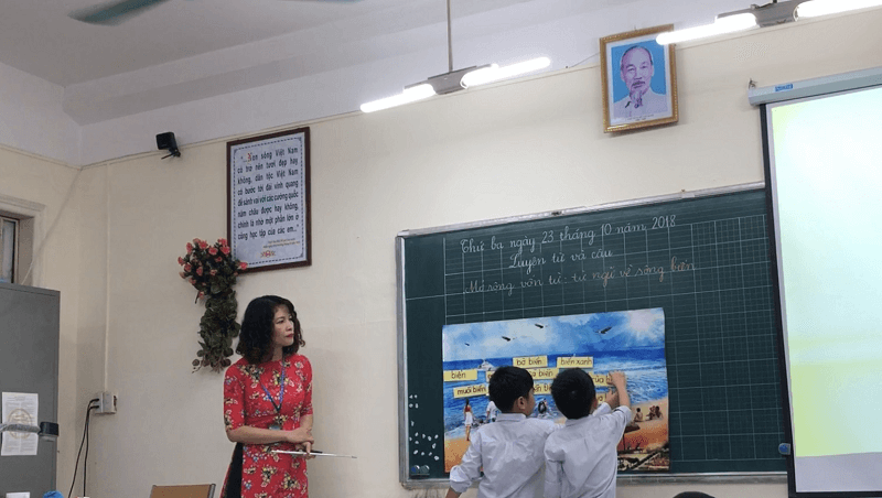 Việc ứng dụng giao tiếp trong dạy học đang được nhiều nhà trường áp dụng. (Ảnh: Sưu tầm internet)