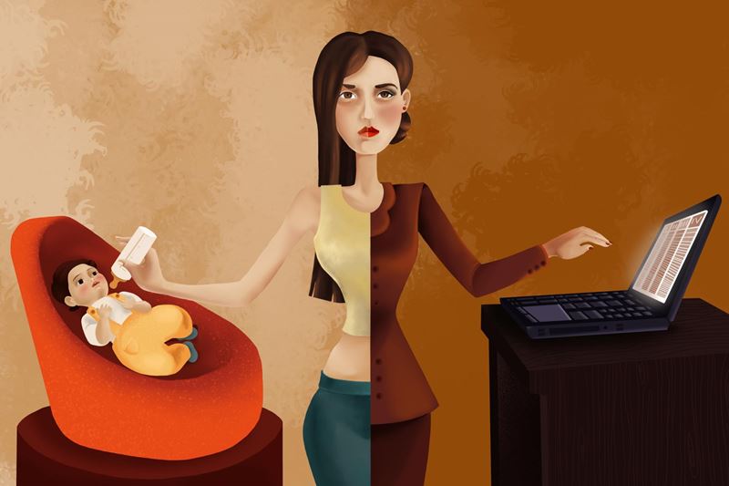 Nữ giới thường gặp khó khăn trong sắp xếp thời gian. (Ảnh: Internet)