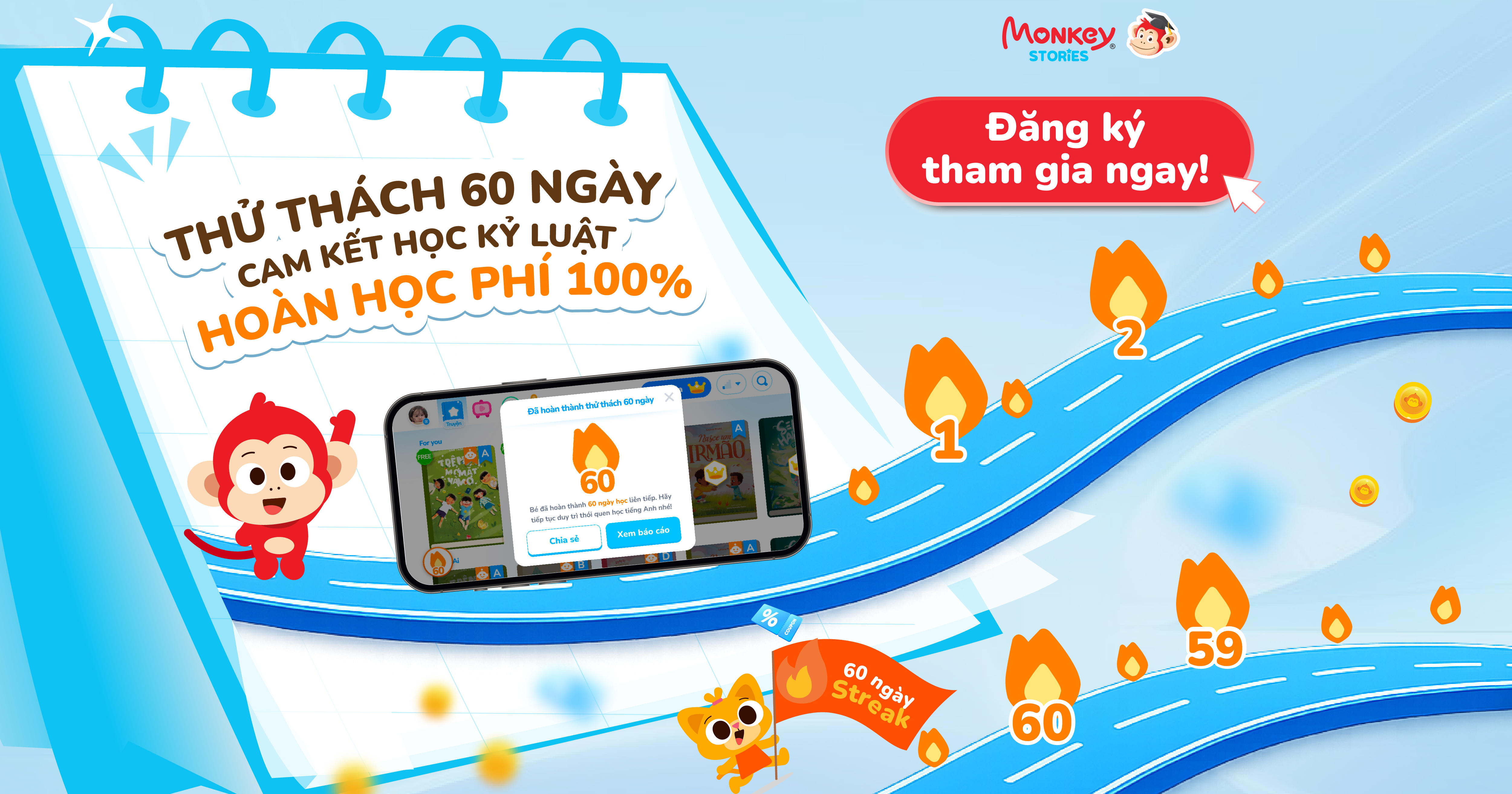 Thử thách 60 ngày: Cam kết học kỷ luật - Hoàn học phí 100%