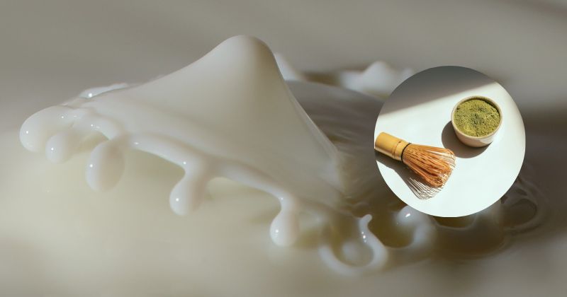 Chăm sóc da bằng sữa mẹ và bột trà xanh. (Ảnh: Sưu tầm Internet)