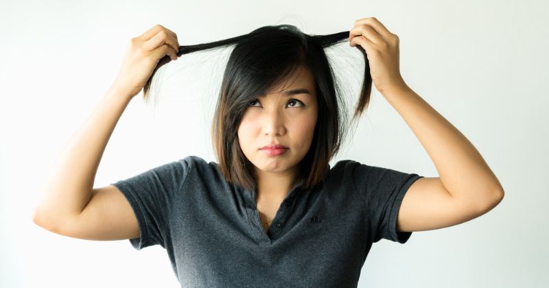 Tóc mọc trở lại sau 6 tháng sinh con. (Ảnh: Sưu tầm Internet)