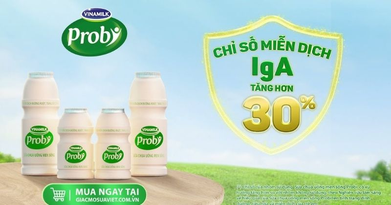 Uống sữa chua uống probi sau mỗi bữa ăn để tăng cường hệ miễn dịch  (Ảnh: Sưu tầm Internet)