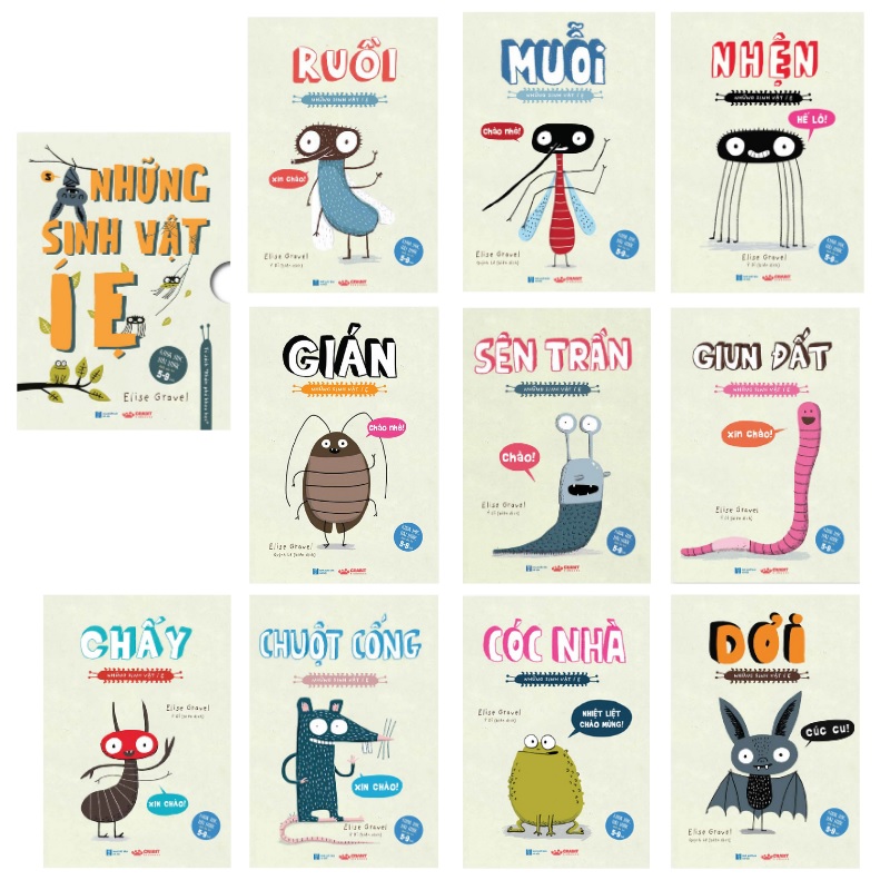 Cùng bé khám phá nhiều hơn với bộ sách "Những sinh vật í ẹ". (Ảnh: Sưu tầm internet)
