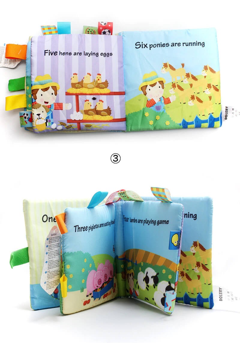 Sách vải an toàn, mềm mại, và rất dễ sử dụng, phù hợp cho các bé. (Ảnh: Sưu tầm Internet)