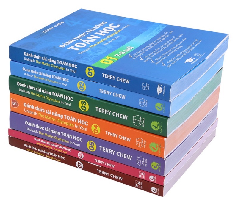 Bộ sách Đánh Thức Tài Năng Toán Học cho nhiều độ tuổi. (Ảnh: Tiki)