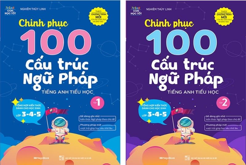 Chinh phục 100 cấu trúc ngữ pháp tiếng Anh tiểu học. (Ảnh: Sưu tầm Internet)