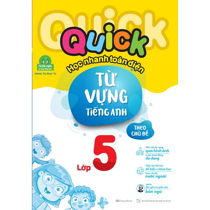 Quick Học nhanh toàn diện từ vựng tiếng Anh lớp 5. (Ảnh: Shopee.vn)