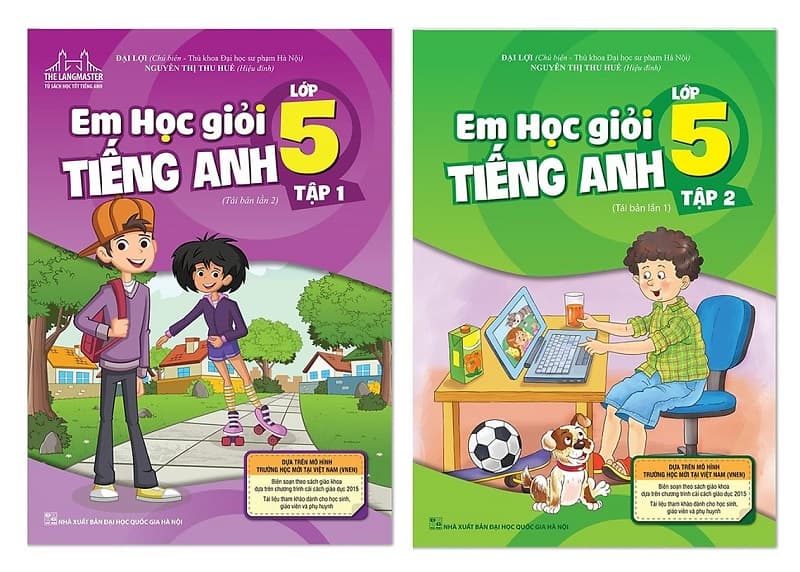 Bộ sách Em học giỏi tiếng Anh lớp 5. (Ảnh: Sưu tầm Internet)
