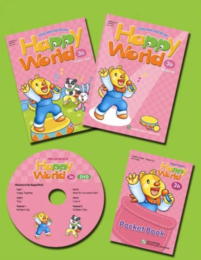 Sách Happy World dành cho bé yêu từ 2-10 tuổi. (Ảnh: Sưu tầm Internet)