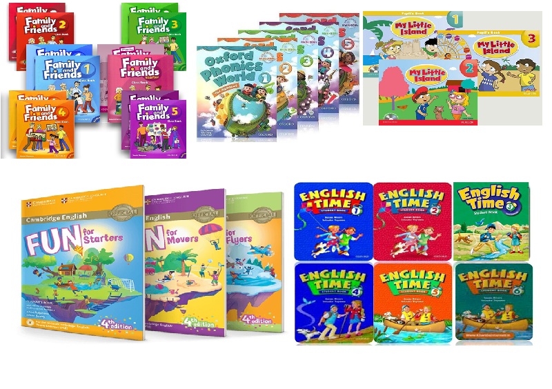 Có nhiều bộ sách tiếng Anh giúp trẻ phát triển toàn diện 4 kỹ năng (Ảnh: Sưu tầm internet)