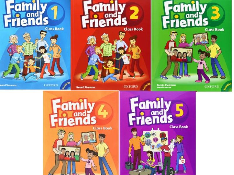 Sách học tiếng Anh cho bé 3 -8 tuổi Family and Friends. (Ảnh: Sưu tầm Internet)