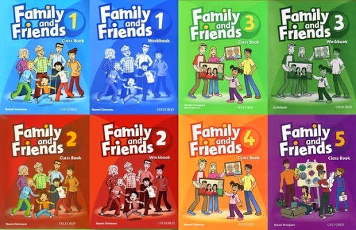 Bộ sách Family and Friends Level 1, 2, 3, 4, 5. (Ảnh: Sưu tầm internet)