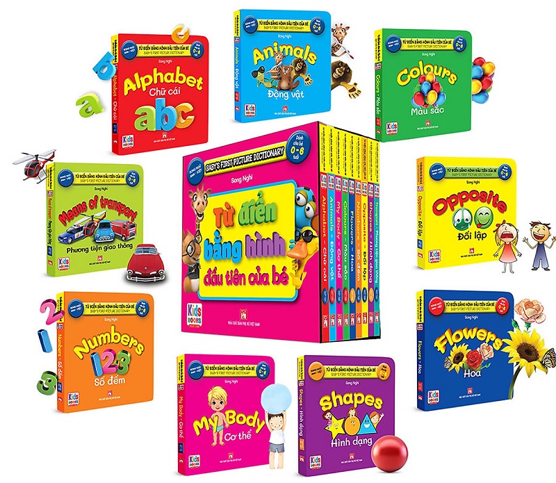 Bộ sách dành cho bé mới bắt đầu học tiếng Anh - Baby'S First Picture Dictionary. (ảnh: Sưu tầm internet)