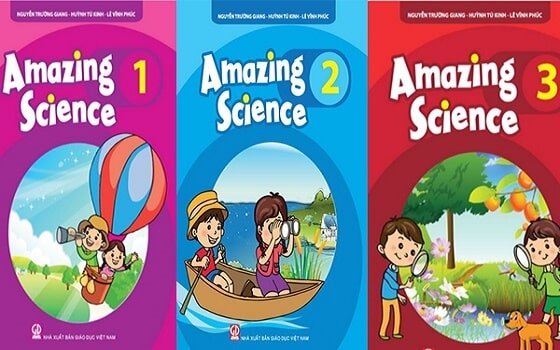 Bìa sách Amazing Science 1,2,3. (Ảnh: Sưu tầm Internet)