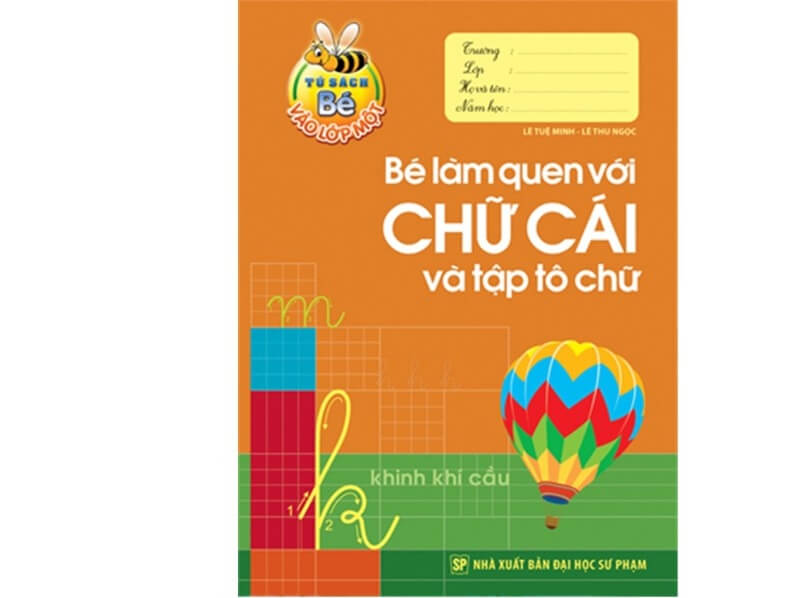 Bé Làm Quen Với Chữ Cái Và Tập Tô Chữ (Ảnh: Tiki)