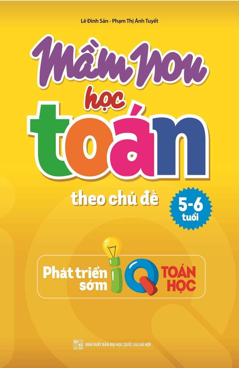 Sách Mầm Non Học Toán của NXB Đại Học Quốc Gia HN. (Ảnh: Fahasa)