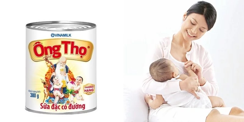 Sau khi sinh mẹ có thể uống sữa ông Thọ nhưng hạn chế uống quá nhiều. (Ảnh: Sưu tầm internet)