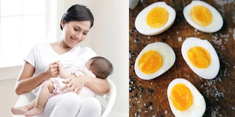 Sau sinh mẹ có thể ăn trứng gà, nhưng chỉ nên ăn lòng đỏ. (Ảnh: Sưu tầm internet)