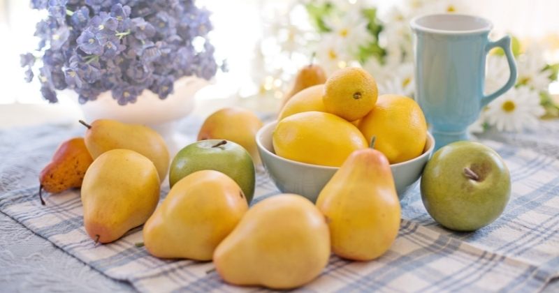 Ăn lê có tác dụng chống viêm vết mổ sau sinh (Ảnh: Sưu tầm Internet)