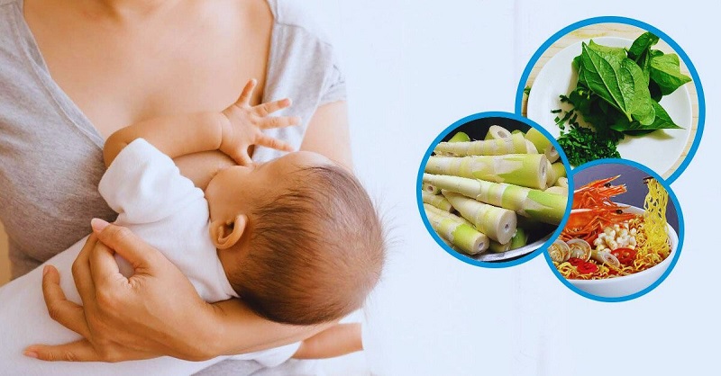 Mẹ sau sinh nên chú ý chế độ ăn uống để đảm bảo an toàn cho mẹ và bé. (Ảnh: Sưu tầm internet)