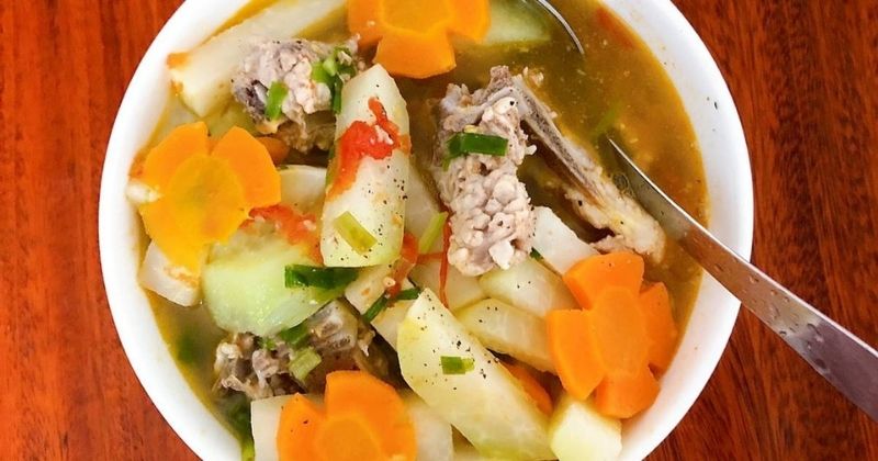 Canh su hào nấu xương thanh mát (Ảnh: Sưu tầm Internet)