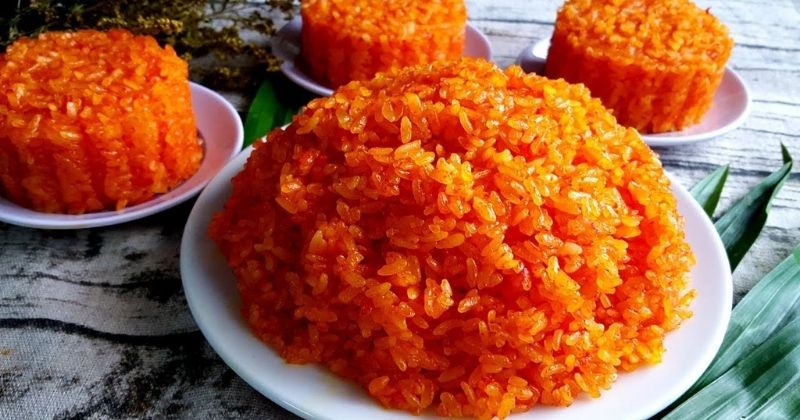 Giá trị dinh dưỡng tuyệt vời trong món xôi gấc hấp dẫn (Ảnh: Sưu tầm Internet)