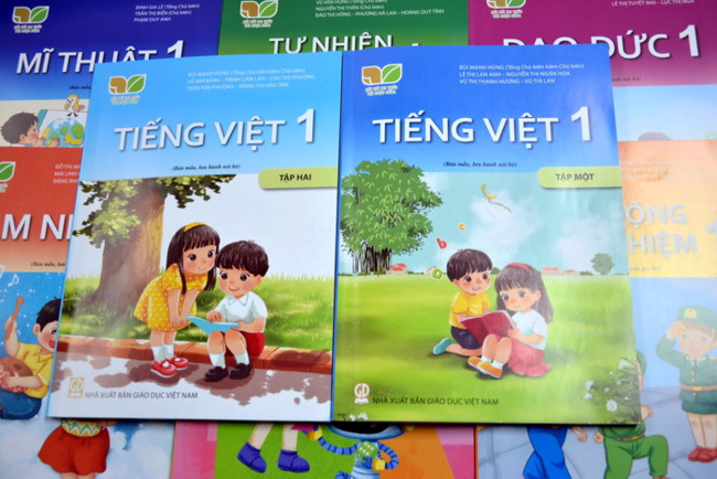 Bộ sách tiếng Việt 1 "Kết nối tri thức với cuộc sống". (Ảnh: Sưu tầm internet)
