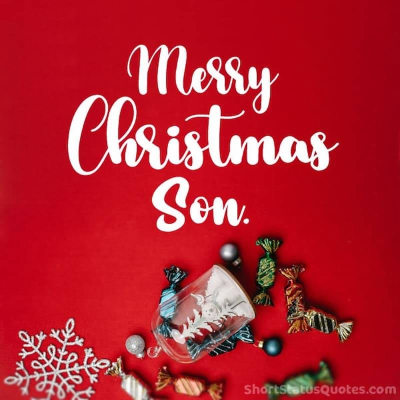 Stt noel vui nhộn cho con trai. (Ảnh: https://shortstatusquotes.com/)