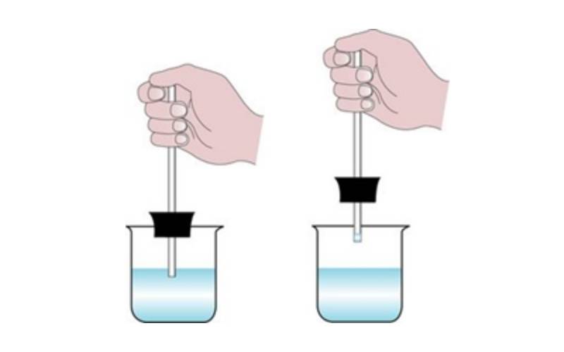 Thí nghiệm về sự nở vì nhiệt của chất khí. (Ảnh: Sưu tầm Internet) 