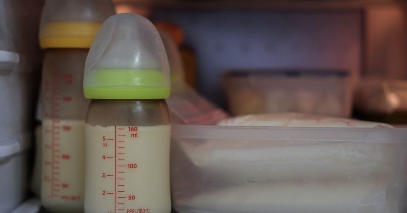 Bảo quản sữa mẹ ở ngăn lạnh được tối đa 2-3 ngày. (Ảnh: Sưu tầm Internet)