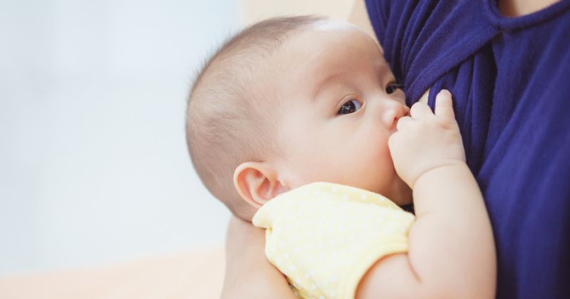 Cho con bú đúng cách giúp tăng chất lượng sữa mẹ hiệu quả (Ảnh: Sưu tầm Internet)