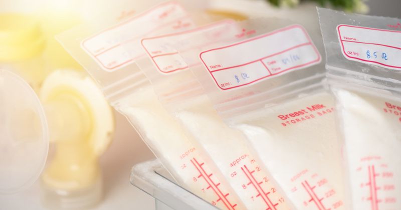 Trữ sữa bằng túi chuyên dụng giúp giữ chất lượng tốt nhất. (Ảnh: Sưu tầm Internet)