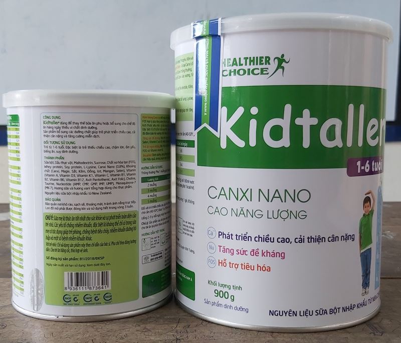 Sữa tăng chiều cao cho trẻ 7 tuổi Kidtaller. (Ảnh: Internet)