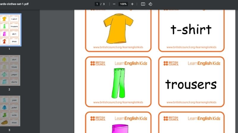 Tải bộ ảnh flashcard 2 mặt đa dạng chủ đề. (Ảnh: Sưu tầm Internet)